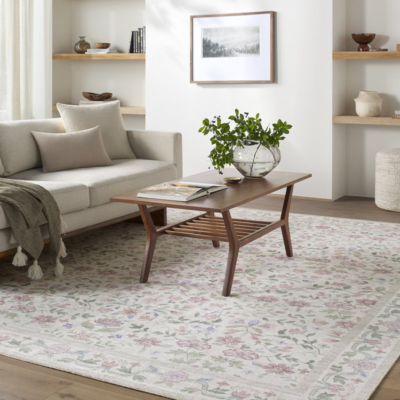 Abida Floral Area Rug, 100% Chenille-Polyester, 275, 200 x 275 cm