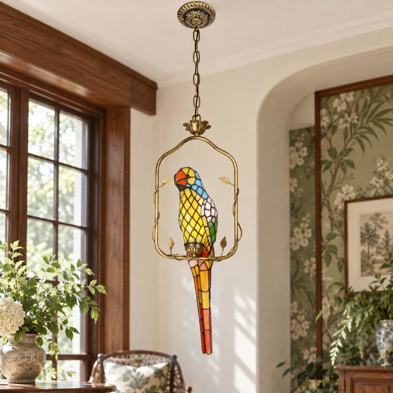 Luminaire suspendu en verre Artistic Parrot