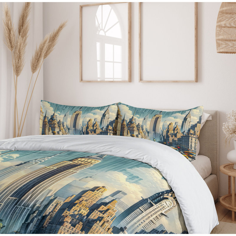 Urban Art Duvet Cover, King Duvet Cover + 2 Standard Shams