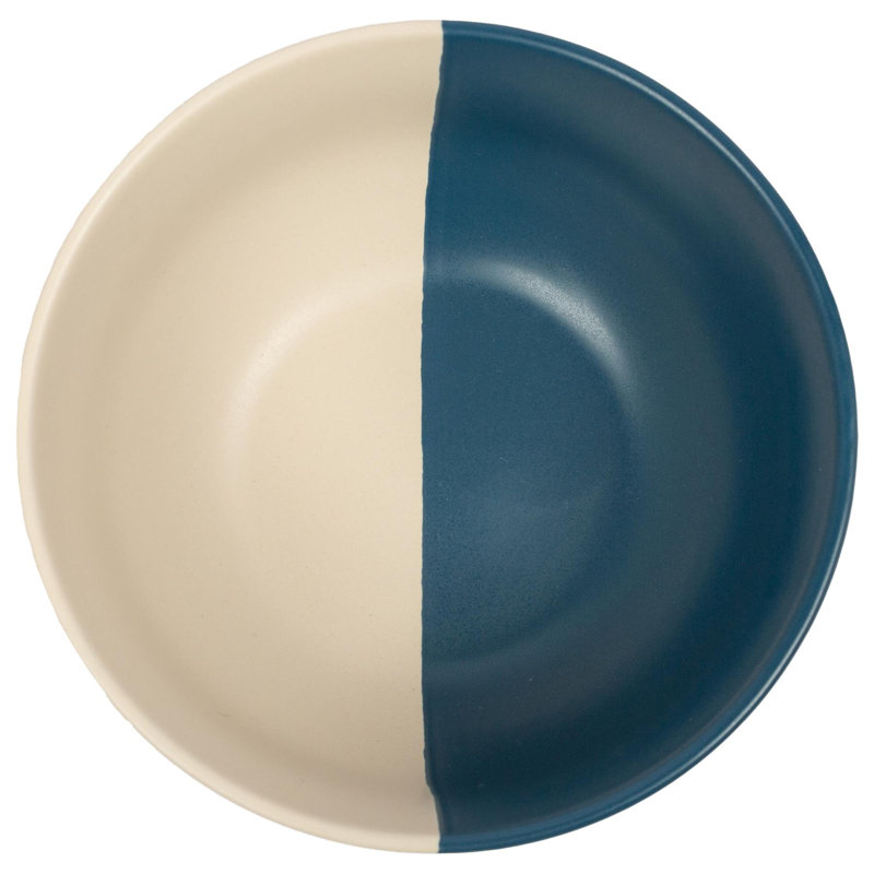 Nicola Spring Dipped Stoneware Cereal Bowl - 16.5cm, Blue