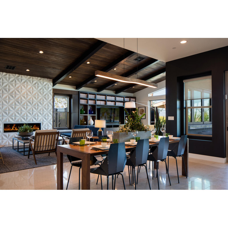 Camur 1 - Light LED Pendant, Walnut