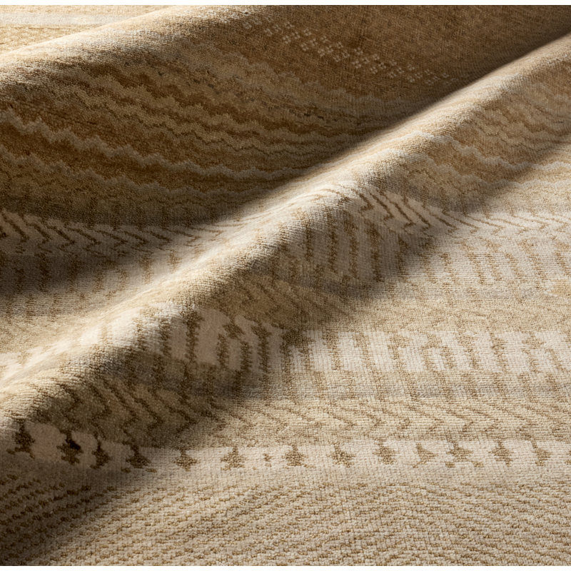 Jaipur Living Roza LIB16 Handknot Ikat Yellow/Tan Area Rug (12'X15'), Rectangle 8' x 10'