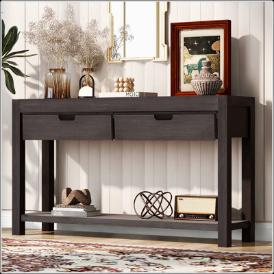 Console Table Entryway Table for Hallway Living Room with 2 Drawers and 1 Shelf