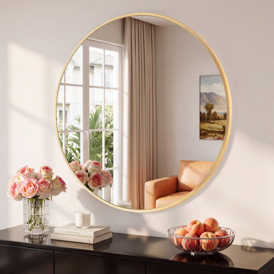Pieterjan Metal Round Wall Mirror for Bathroom Mirror/ Vanity Mirror
