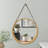 Midgley 20x20 Round Mirror with Strap Circle Mirror for Bathroom, Bedroom, Entryway, Living Room-645897408