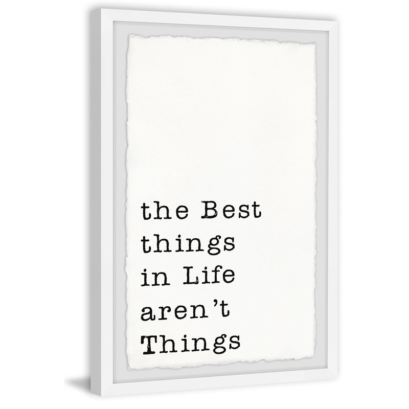 Best Things In Life II by Marmont Hill - Single Picture Frame Painting, 45cm H x 38cm W x 3.81cm D
