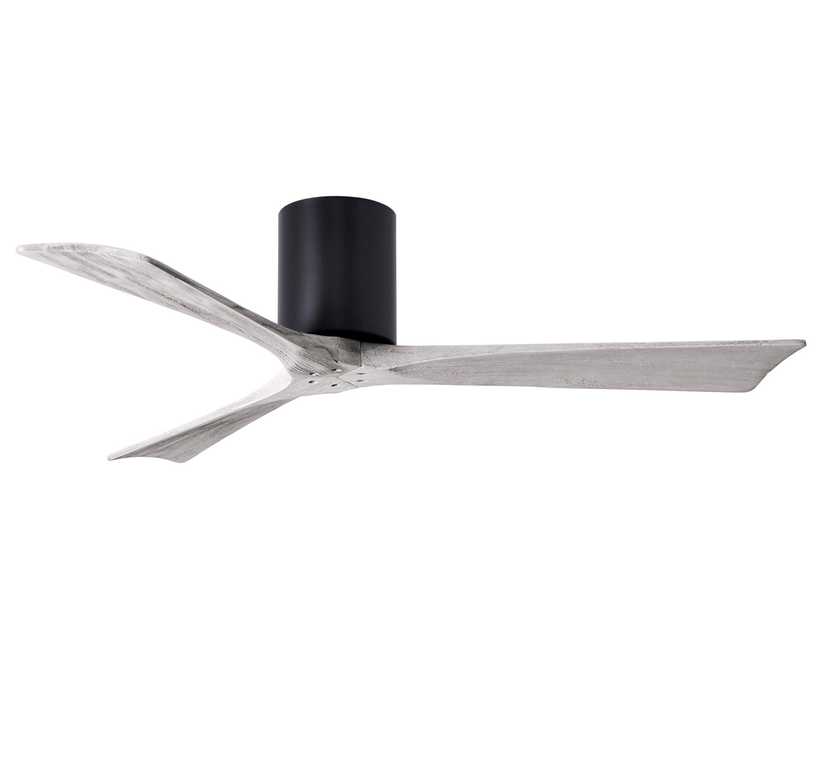 Olivier 3 Blade Ceiling Fan, Matte Black, Barn Wood Tone, 52"