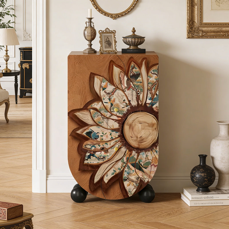 Armoire d'entrée Mid-Century, Brun