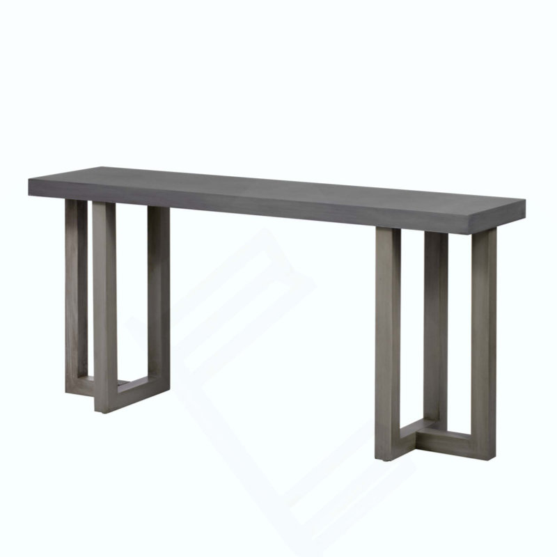 Geometric Design Console Table With Solid Pine Legs,Suitable For Entryway, Hallway, Living Room, Bedroom