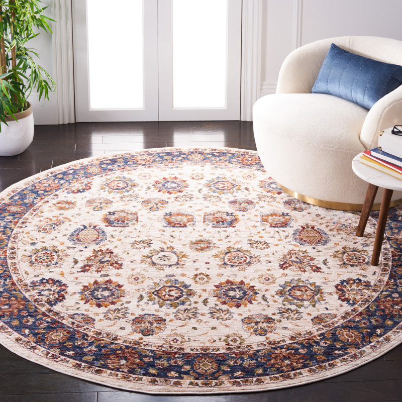 Deriel 700 Performance Southwestern Rug, Round 6'7"