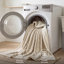 Couvre-lit en polaire Sherpa, très doux réversible avec chaleur douillette, motif rayé pour un confort de tous les jours-105504208-105504200