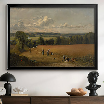«A Wheatfield» - John Constable - Toile tendue avec châssis, 1816