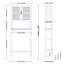 Hedia Freestanding Over The Toilet Storage-385772504