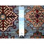 Tapis oriental super Kazak en laine noué à la main gris 8 pi 11 po x 12 pi 6 po Thundercloud