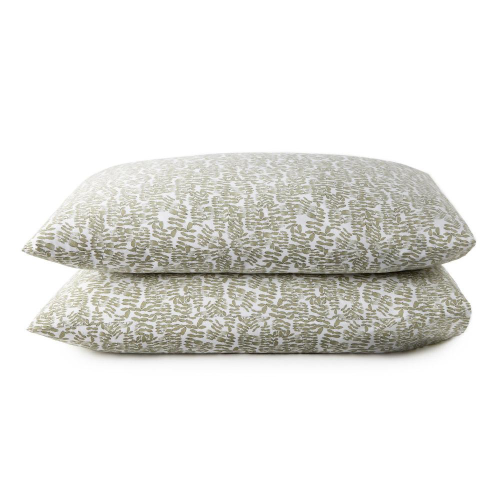 Fern Cotton Shams, King, Olive