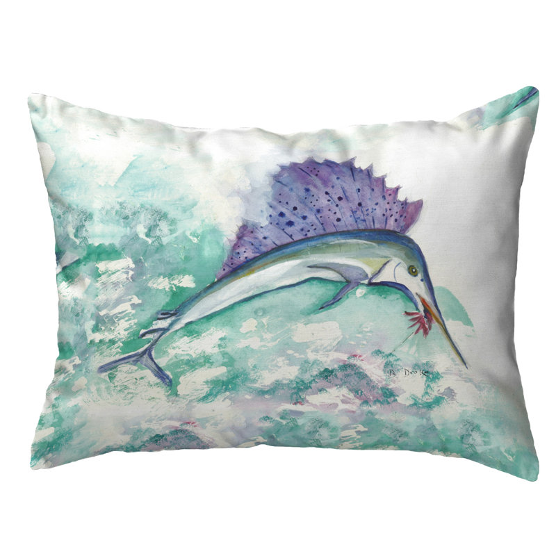 Outdoor Reversible Throw Pillow