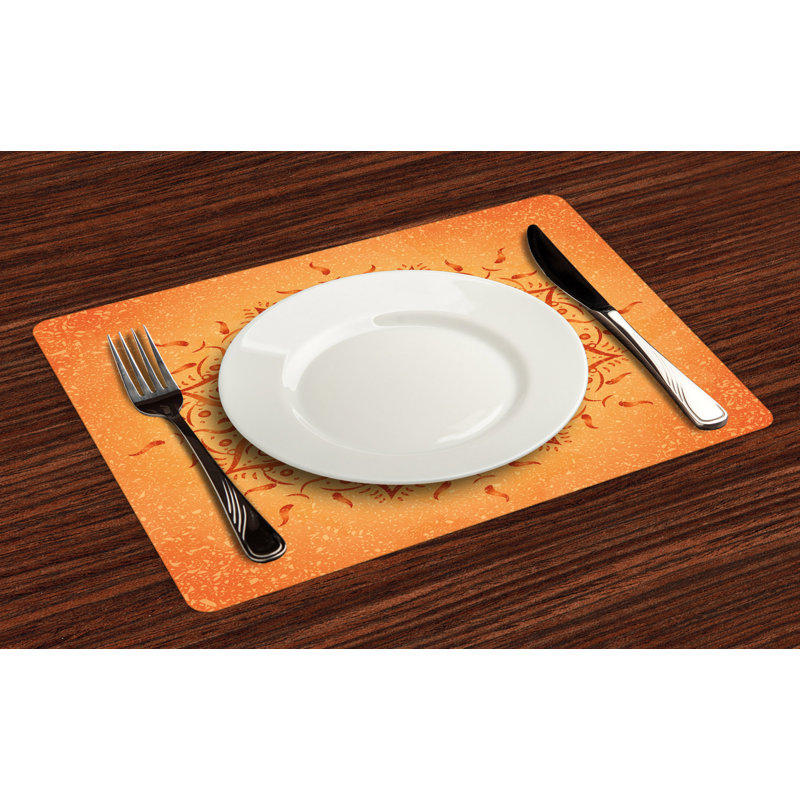 Polyester Abstract Rectangle Placemat