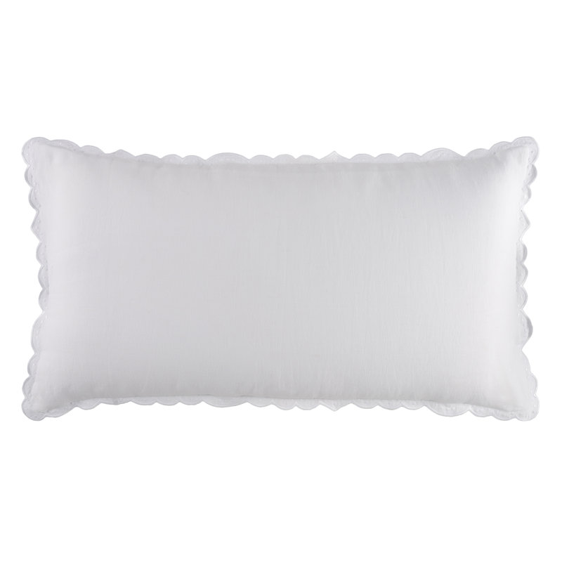 Taie décorative blanche Airlie, King Sham