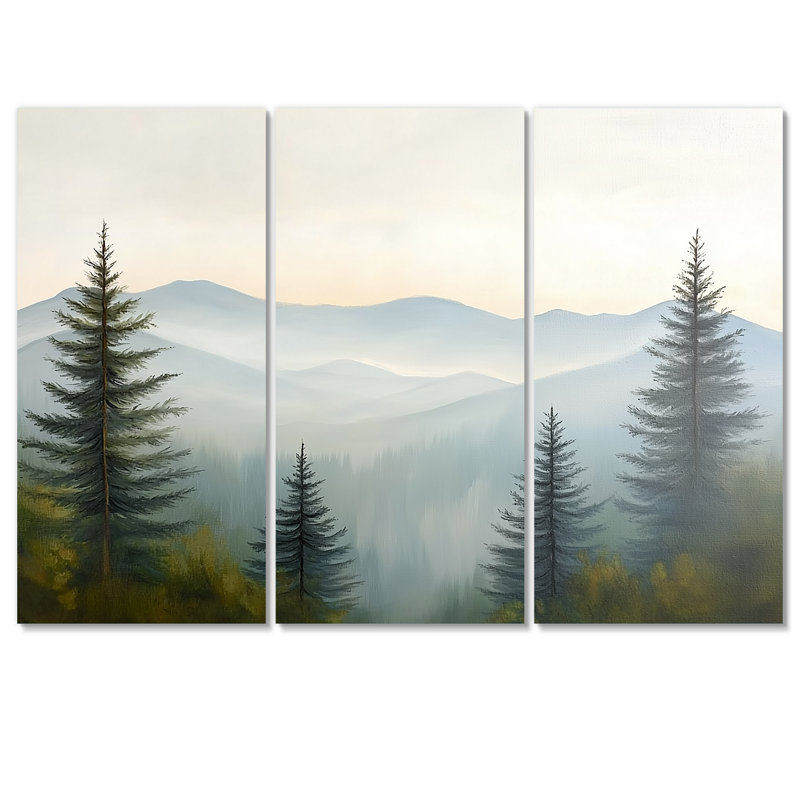 Mountain Mist Utah - Utah, ensemble d'art mural, H 28 po x l 36 po, Toile tendue, Ne s’applique pas
