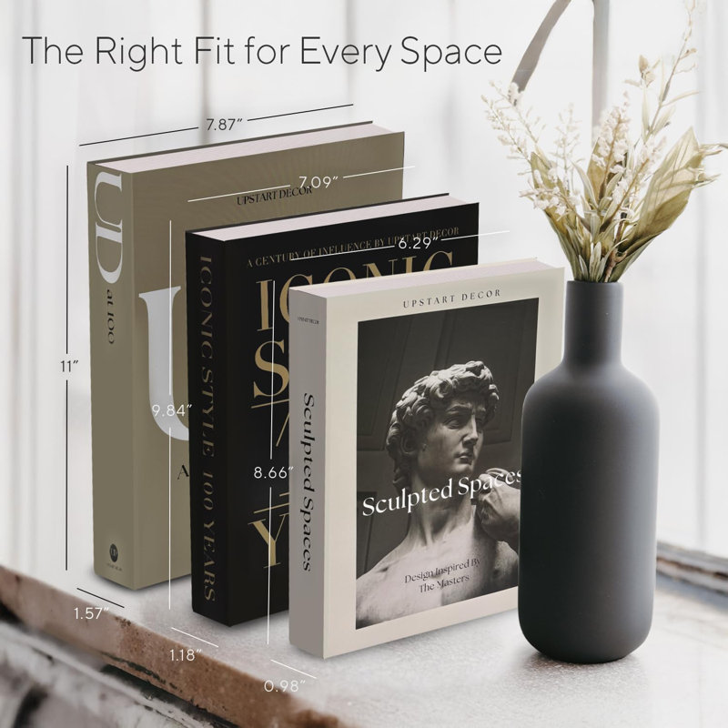 Ensemble de 3 livres décoratifs