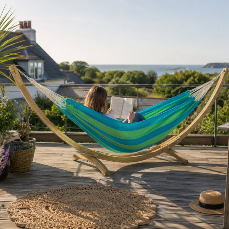 Santana Hammock, Green/Blue