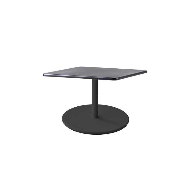Go Outdoor Square Coffee Table, 15.9" H x 29.6" W x 29.6" D, Lava Gray