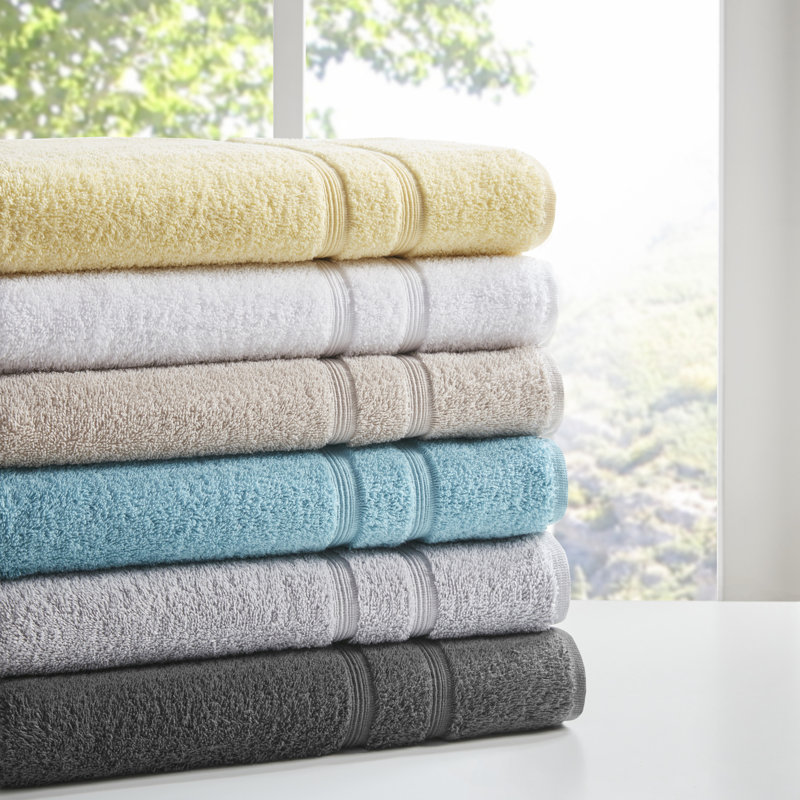 Aegean White Turkish Cotton 6-Piece Towel Set