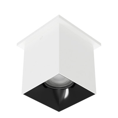 Zoron Square  5-CCT Dimmable LED Flush Mount With 25° Beam Angle, 2700K/3000K/3500K/4000K/5000K