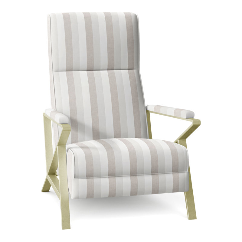 Infinity 28.25" Wide Manual Standard Recliner, Brushed Brass, Perigold Direction Linen