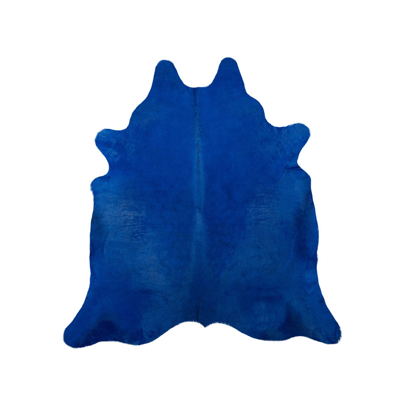 Tapis bleu en peau de vache Beveridge