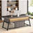 63 Inch Executive Office Desk, Gray And Black-3787115