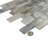 Myst Brick Joint Agate Inspired Polished Glass Wall Mosaic Tile-50667465
