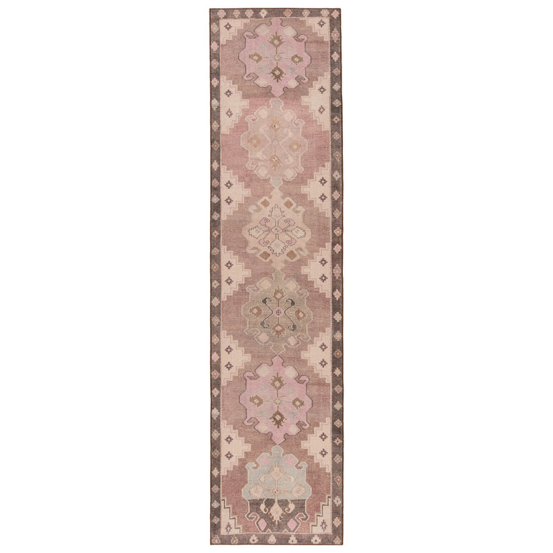 Rhode Polyester Machine Washable Performance Rug, Runner 2'6" x 10'