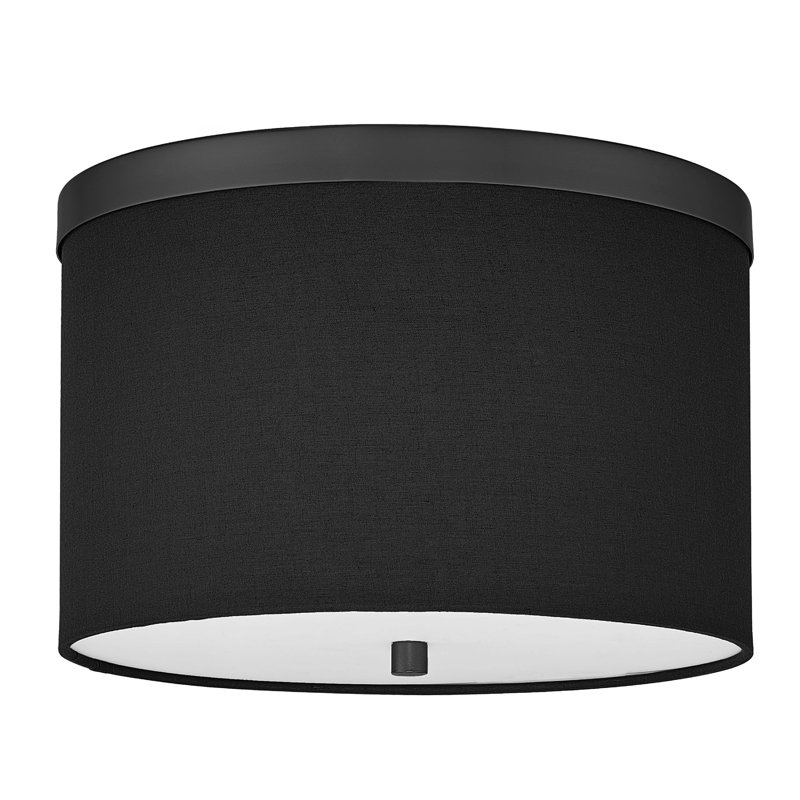 Plafonnier encastré 2 lumières Jazemine, Noir mat, Noir