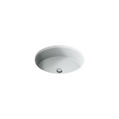 Verticyl Ceramic Oval Undermount Bathroom Sink with Overflow