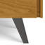 Meuble de rangement en bois d'acacia massif de style industriel moderne de 39 po de longueur avec tablettes réglables et pieds en métal Lowry-1925831411-1892540637