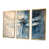 Toile avec cadre flottant or