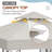 8 Ft. W x 8 Ft. D Powder Coated Steel Patio Gazebo-96055994