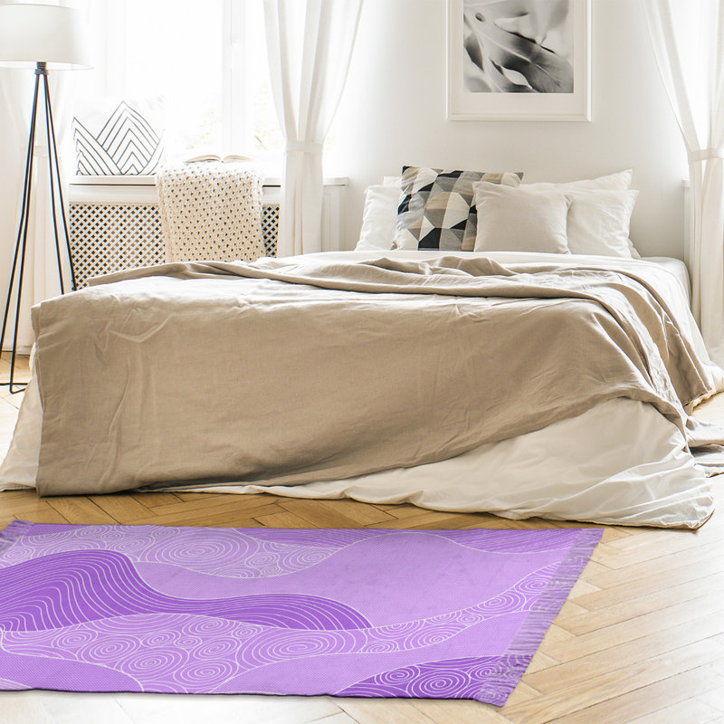 Tapis mauve à la main vagues Mcguigan, Oui