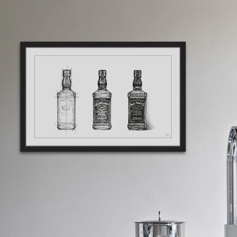 Whiskey breveté par Eyre Tarney - reproduction de cadre photo sur papier, H 16 po x l 24 po x P 1,5 po