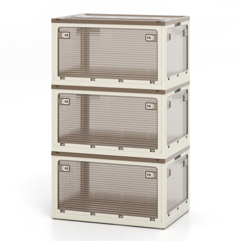3 Drawer Stackable Drawer, White