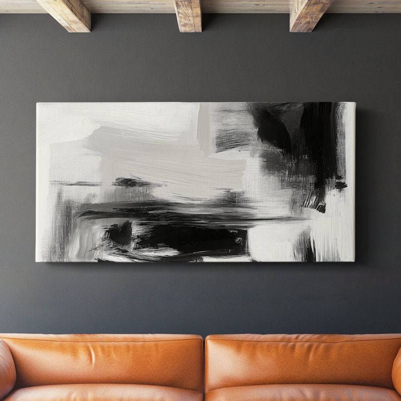 Abstrait, série 8, H 16 po x l 32 po
