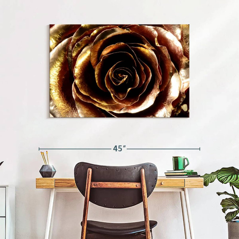 Gold Painted Rose