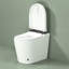 Cuvette de toilette moderne et intelligente - ouverture / fermeture automatique, chasse d'eau, siège chauffant, séchage à l'air chaud avec installation à sec, salle de bain compacte