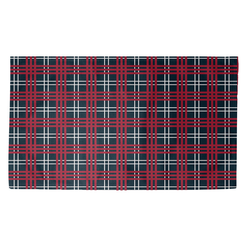 Plaid Indoor Rug, Rectangle 5' x 7'