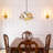 3 Light Dimmable Tiffany Style Stained Glass Pendant With Pull Chain