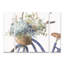 Ensemble de 3 panneaux d'art mural - Lisa Audition «Bohemian Blue 08 Square», art mural sur toile pour le salon, la chambre à coucher ou le bureau 