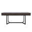 Bureau moderne de 70,87 po avec pieds en métal en forme de Y, grande surface pour installation de jeu, 23,62 po de largeur