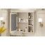 Armoire de rangement murale pour salle de bain - Porte miroir beige crème moderne de luxe 35,51-1986355222