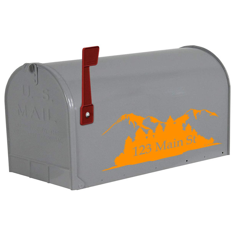 Lettre d’autocollant de 5 po, Oui, Orangé